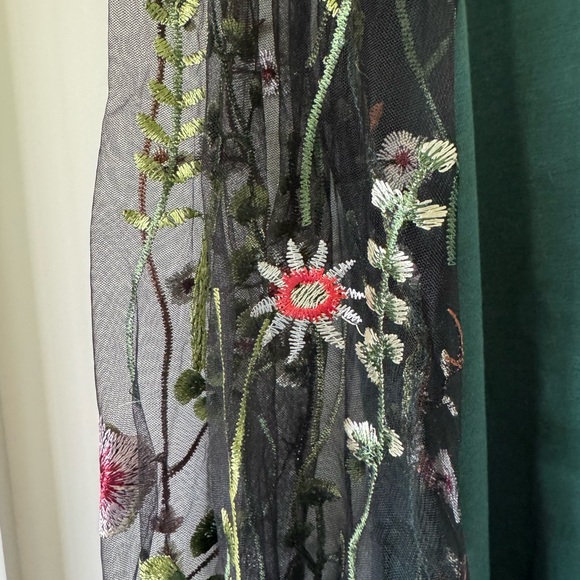 DIDK Women's Mesh Long Sleeve Pullover Tunic Dress - Picture 2 of 3